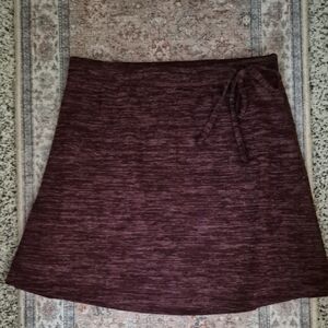 Freedom Trail By Kyodan Stretch Lined Tie Skirt Purple Sz P/S